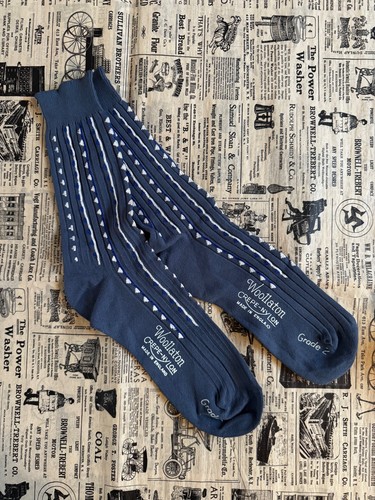 Men vintage blue patterned - vintage,