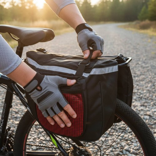 Double bike pannier - double, side