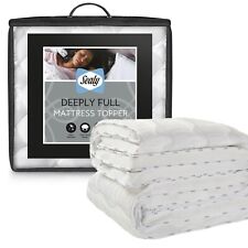 Sealy Deeply Full Mattress Topper Thick Breathable Fibres Deluxe Finish Cover