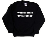 World's Best Tyre Fitter Kids Sweatshirt