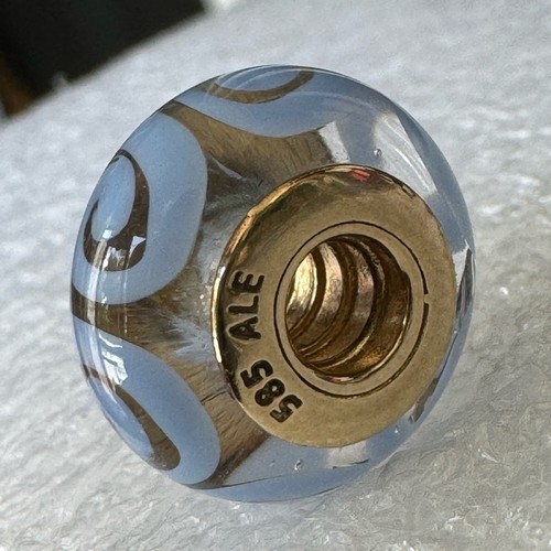 Genuine pandora 14k gold - genuine, blue
