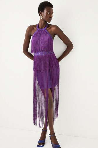 Karen millen fringed - millen,
