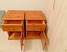 Vintage Solid Pine Bedside