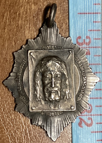Antique religious medal - ,