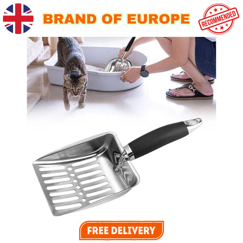 Cat litter scoop - cat, metal