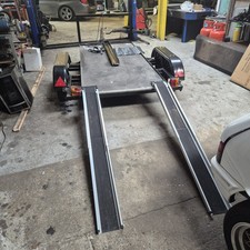 Twin Axle Flat Bed Multi Purpose plant Trailer With Ramp. New Deck And Paint