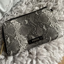 Fossil zip around - around, leather