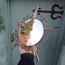 Vintage starburst mirror / Mid Century Modern