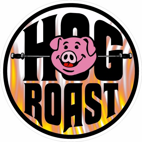 Hog roast sticker - roast,