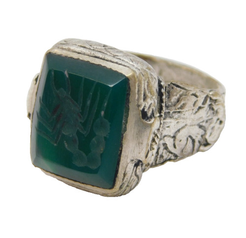 20th century white metal green - 20th,