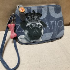 Fuzzy Nation Pug Dog Blue