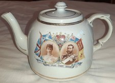 Commemorative, Coronation Teapot, George V and Queen Mary, 1911