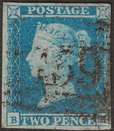 1841 two penny blue - two,