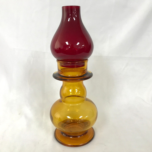Blenko style art glass lamp - art,