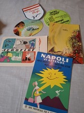 6 Vintage Postcard And Stickers From Airlines Like Sas, Russian Canadian Pacific