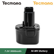 7.2V 5000mAh Ni-MH Battery For Dewalt DE9057 DE9085 DW9057 DW920K DW920K2 DW925K