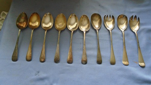 Silver plated spoons - job, lot
