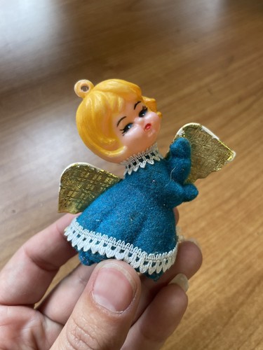 Vintage 1960s 70s blue - , felt