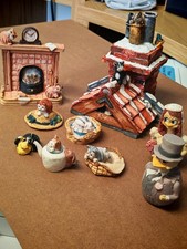 9 Vintage Cat Figurine