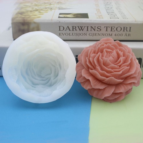 Rose flower silicone candle - 3d,