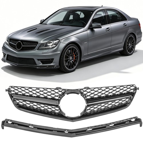 Grille grill gloss black fits - grille,