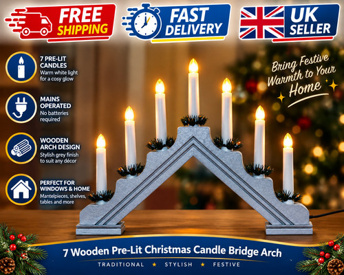 Pre lit christmas - christmas, candle