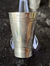 ART DECO VINTAGE STYLE 1/3 GILL DRINKS MEASURE MADE BY BONZER ENGLAND WELL USED.