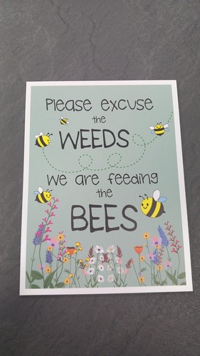 Bee sign excuse the - bee,