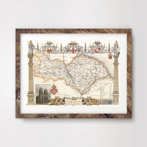 Yorkshire north riding - north, vintage