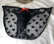 A Lovers Lacy Gentlemen’s Pouch Panties With Red Silky Bow Detailing!