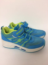 Wheely's Blue Green Skate Wheel Trainers Shoes US 6.5 EUR 38 UK 5 Flashing Light