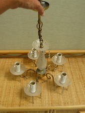 5 Lamp Chandelier originally