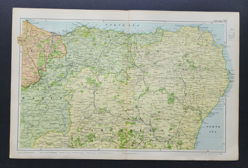 Antique 1903 large - map,