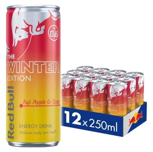 250ml red bull winter - red,