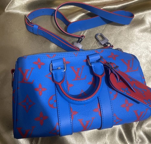 Louis vuitton keepall blue - vuitton,