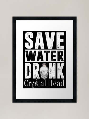 Crystal head vodka framed art - vodka,
