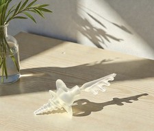 Studio Art Glass Frosted Shell