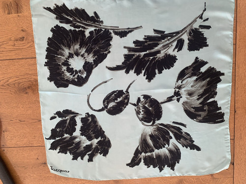 Pale blue silk scarf - pale, by