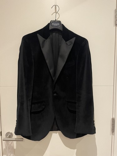 Hackett black velvet tuxedo