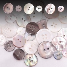 10pcs Round Shell 2-Hole