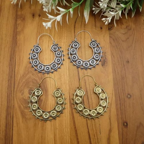 Large brass tribal gypsy - large,