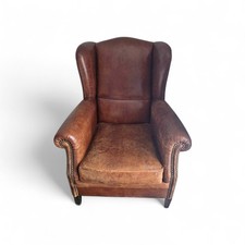 Distressed Brown Leather