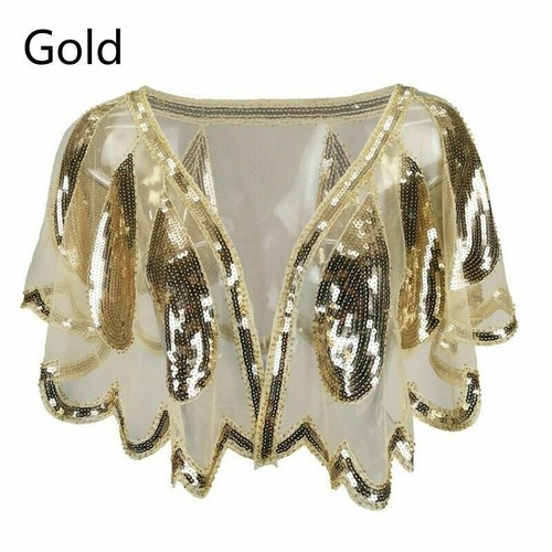 Women vintage sequin cape - vintage,