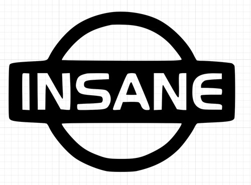 Insane nissan car stickers - nissan,
