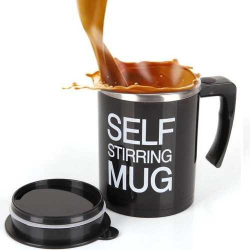 Black auto mixing tea cup - auto,