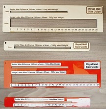 Royal Mail Size Guide, Letter, Large Letter In Wood or Acrylic, PPI Franking etc