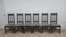 Vintage Ercol Old Colonial Style Dining Chairs With Original Cushions (Set Of 6)