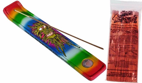 Happy leaf man stick incense - leaf, man,