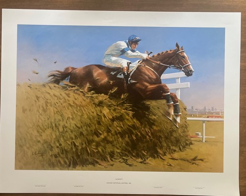 Horse racing print aldaniti - horse,