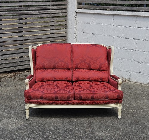 Antique french damask sofa 2 - antique,